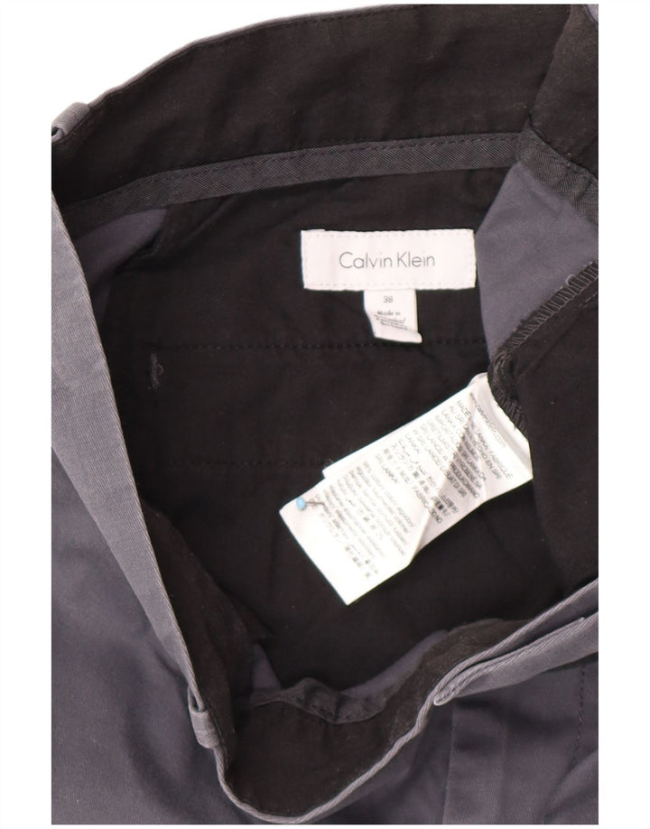 Męskie spodenki chino CALVIN KLEIN W38 XL, szara bawełna
