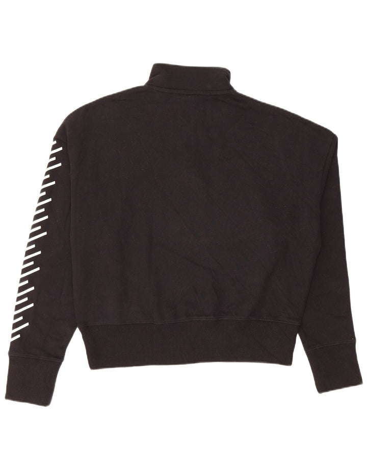 Damski sweter Superdry Crop Graphic z zamkiem błyskawicznym UK 12, średni czarny