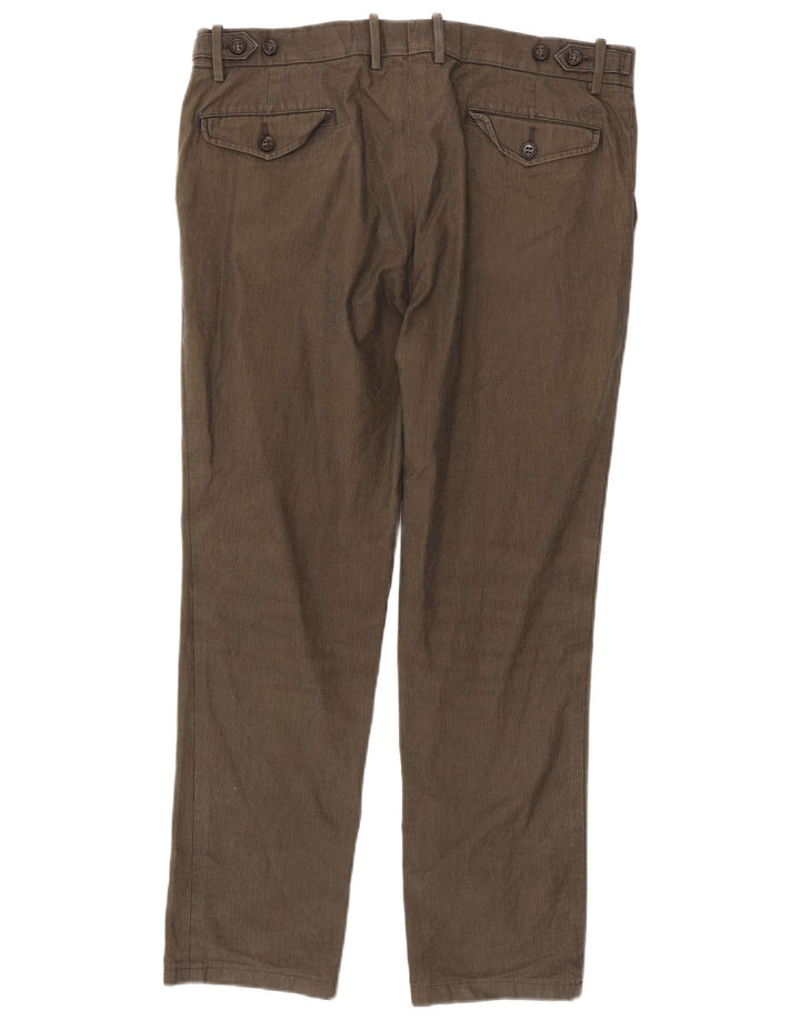 Męskie proste spodnie chino Dockers W34 L28 Khaki w kratkę
