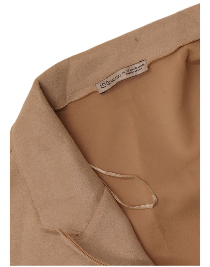 Damska marynarka Zara Open Oversize UK 6 XS, beżowa