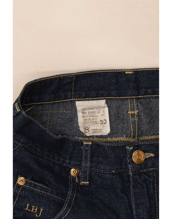 Damskie spodenki jeansowe Laura Biagiotti W30 Średni granatowy bawełniany