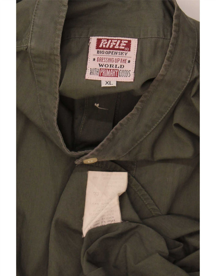 Koszula męska Rifle XL, bawełniana w kolorze khaki
