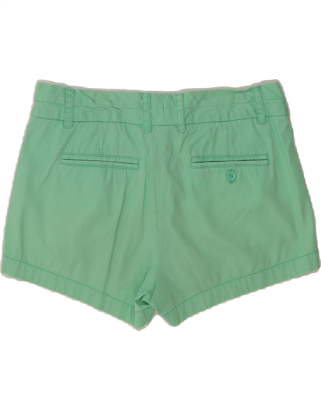 J. CREW Womens Broken In Chino Shorts US 6 Medium W32 Green Cotton Vintage J. Crew and Second-Hand J. Crew from Messina Hembry 
