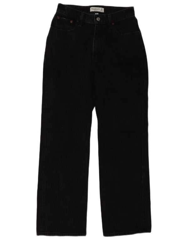 Dżinsy damskie Abercrombie & Fitch Curve z wysokim stanem US 2 XS W26 L30 Szare Lata 90.