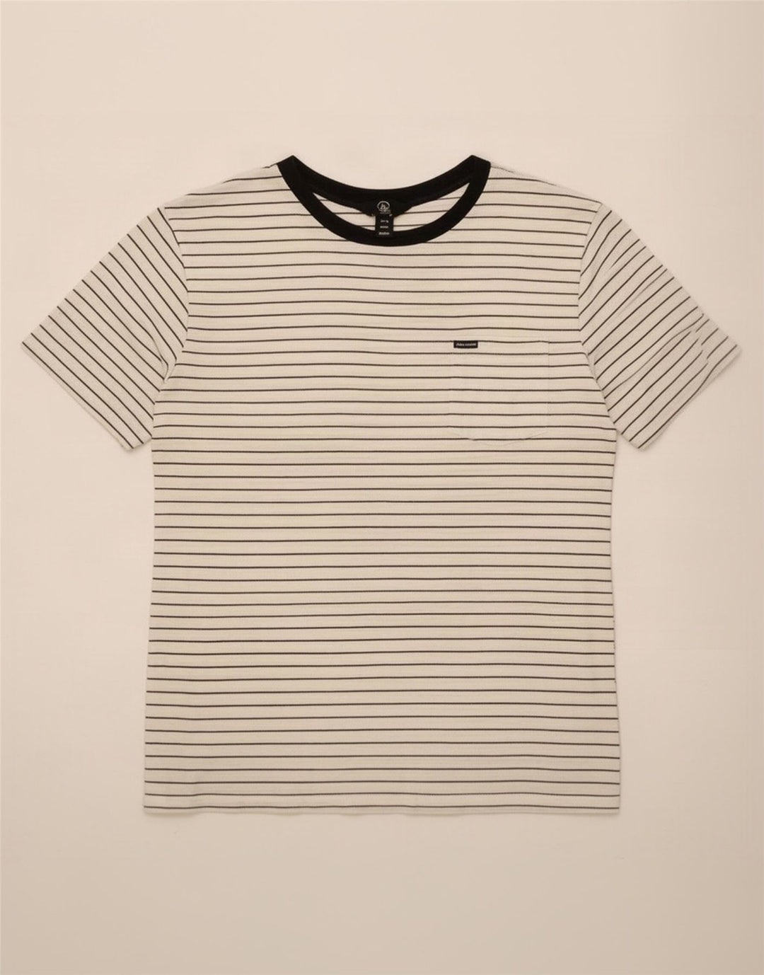 T-shirt męski Volcom, bawełniany, w średnie białe paski