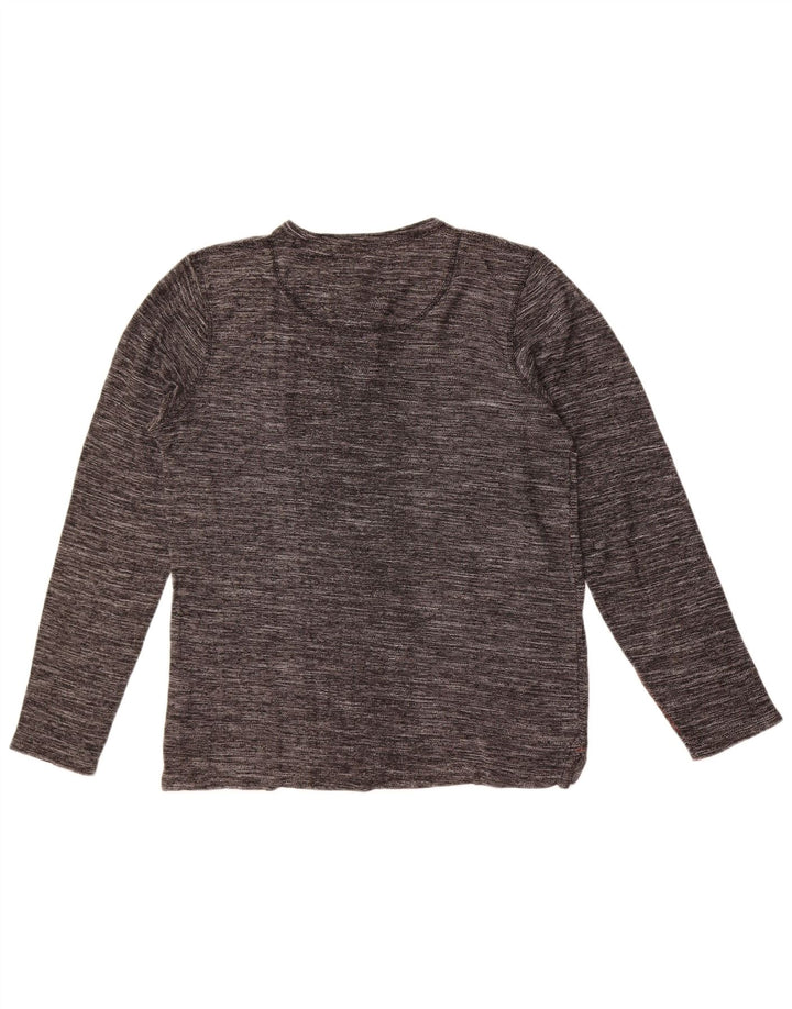 Męski top Jack & Jones z długim rękawem, średnioszary, bawełniany w cętki