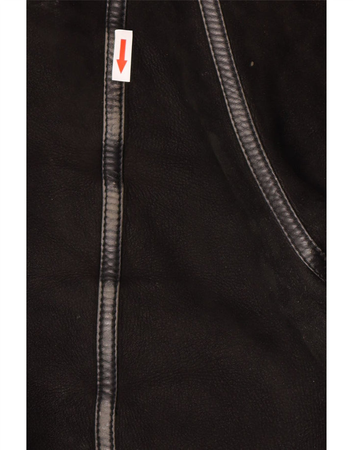 Vintage męska kurtka Shearling IT 50 Large Black Shearling