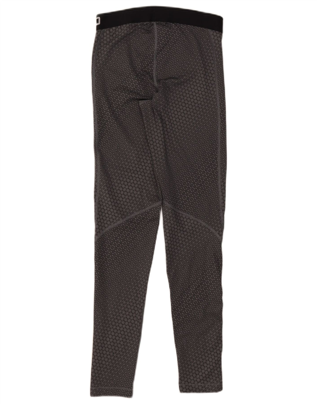 Damskie legginsy Nike Dri Fit Graphic UK 12, średnioszary, geometryczny poliester