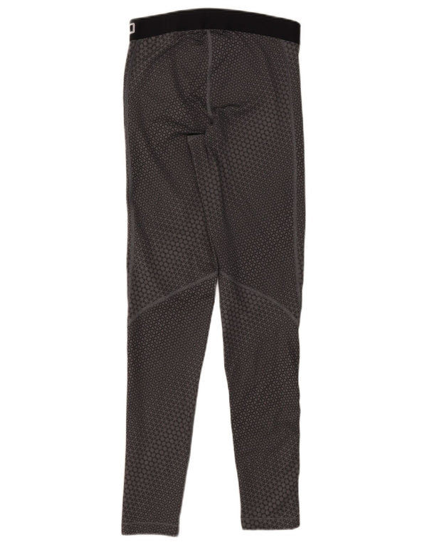Damskie legginsy Nike Dri Fit Graphic UK 12, średnioszary, geometryczny poliester