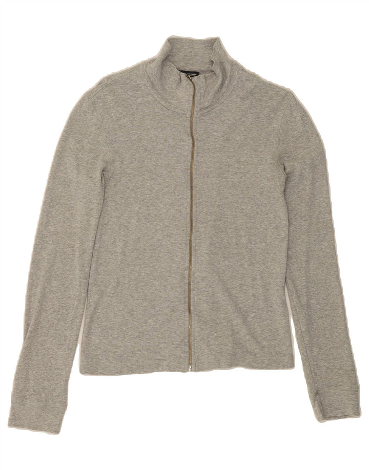 J. CREW Womens Tracksuit Top Jacket UK 10 Small Grey Cotton Vintage J. Crew and Second-Hand J. Crew from Messina Hembry 
