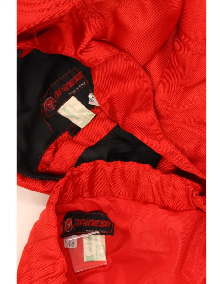 Dwuczęściowy zestaw męski Dainese Motorstyle IT 48 Medium W30 L31 Czerwony poliamid