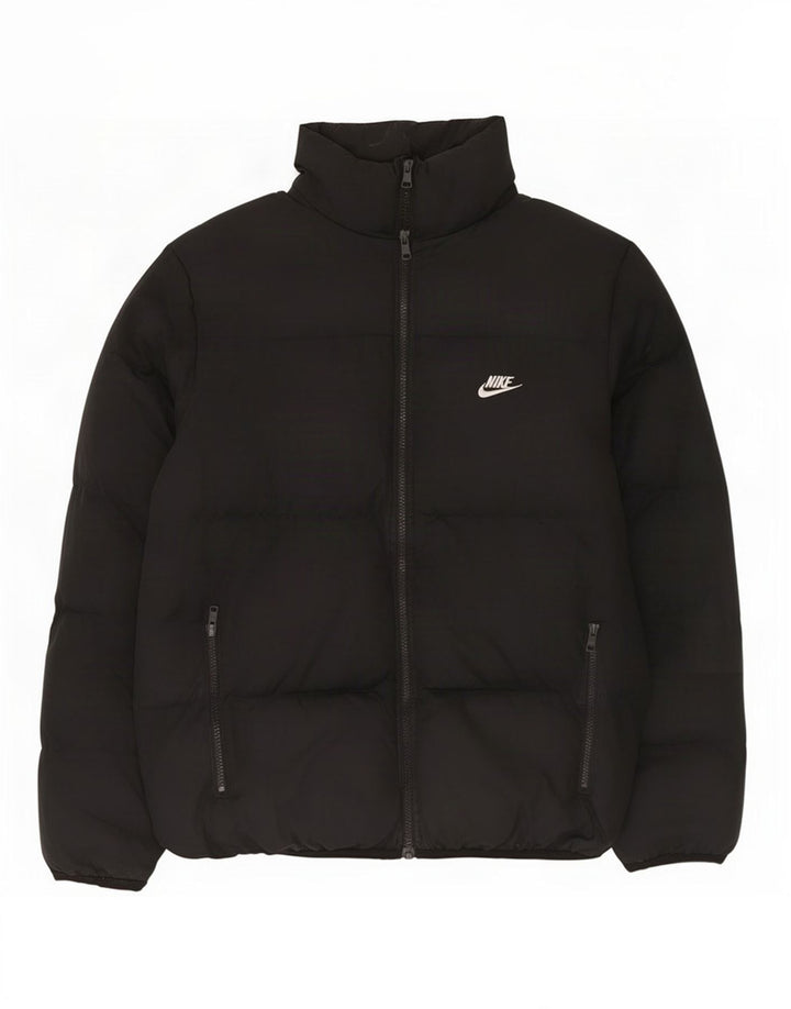 Męska wyściełana kurtka Nike o luźnym kroju UK 34 XS, czarny poliester