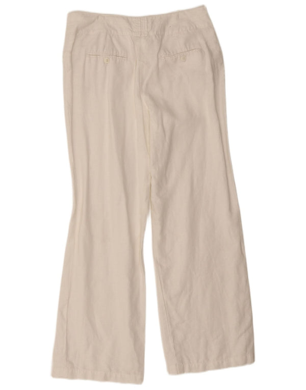 Damskie spodnie typu casual Bootcut Monsoon UK 10 Small W28 L28 Biała pościel