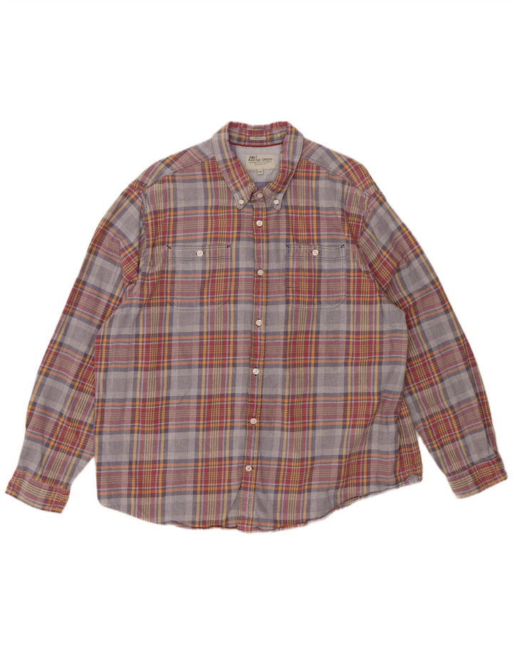 Męska koszula flanelowa VINTAGE 2XL wielokolorowa bawełniana krata