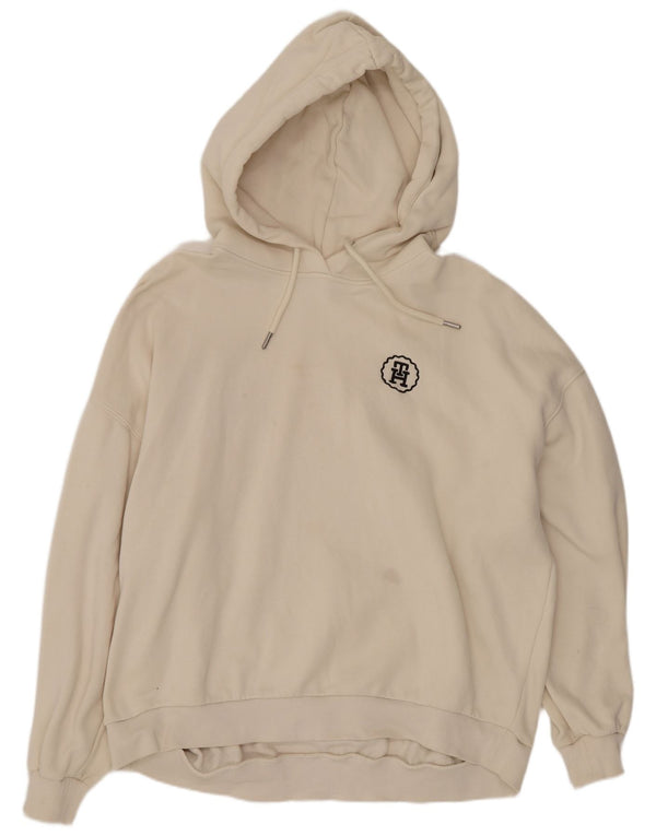 Męska bluza z kapturem Tommy Hilfiger XL, beżowa, bawełniana