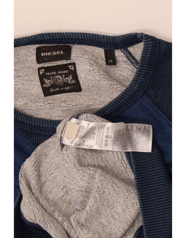 Bluza męska Diesel, bawełniana, w kolorze średniego błękitu