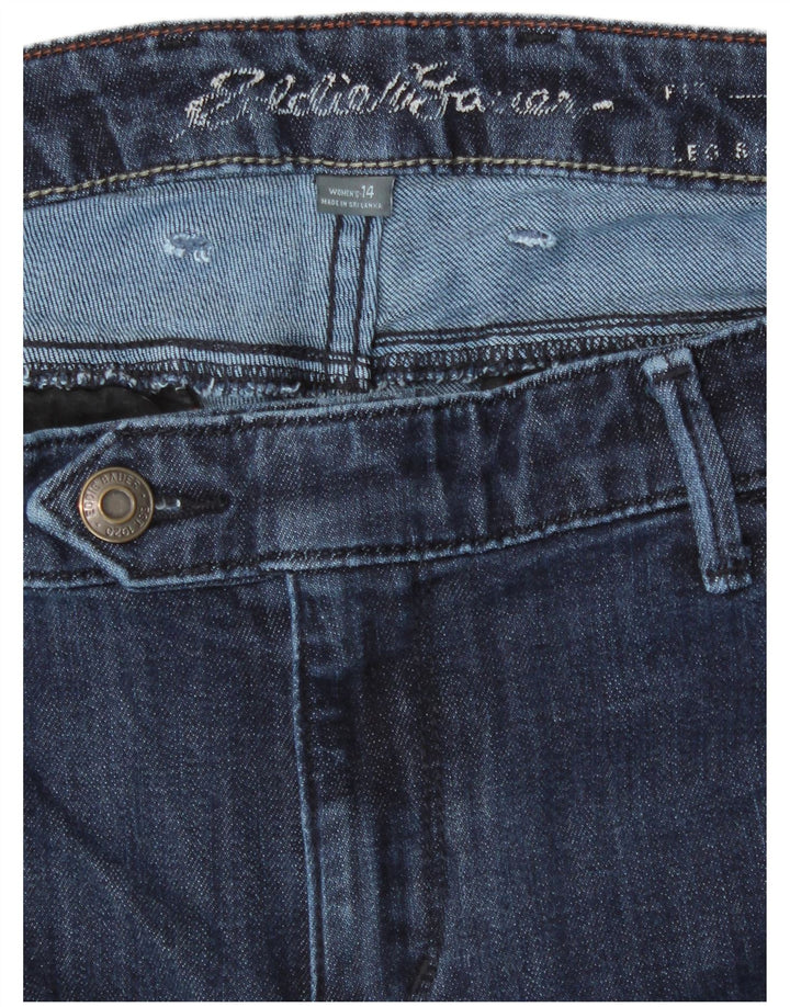 EDDIE BAUER Damskie proste dżinsy US 14 XL W36 L28 Granatowa bawełna