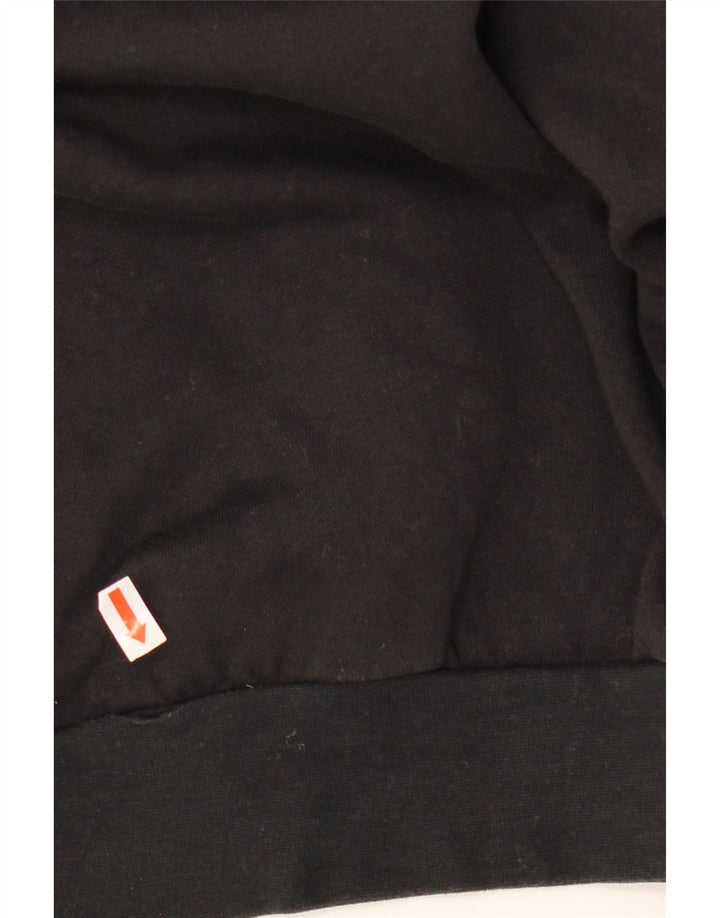 Damski sweter oversize ADIDAS Crop UK 16/18, duży, czarny, bawełniany