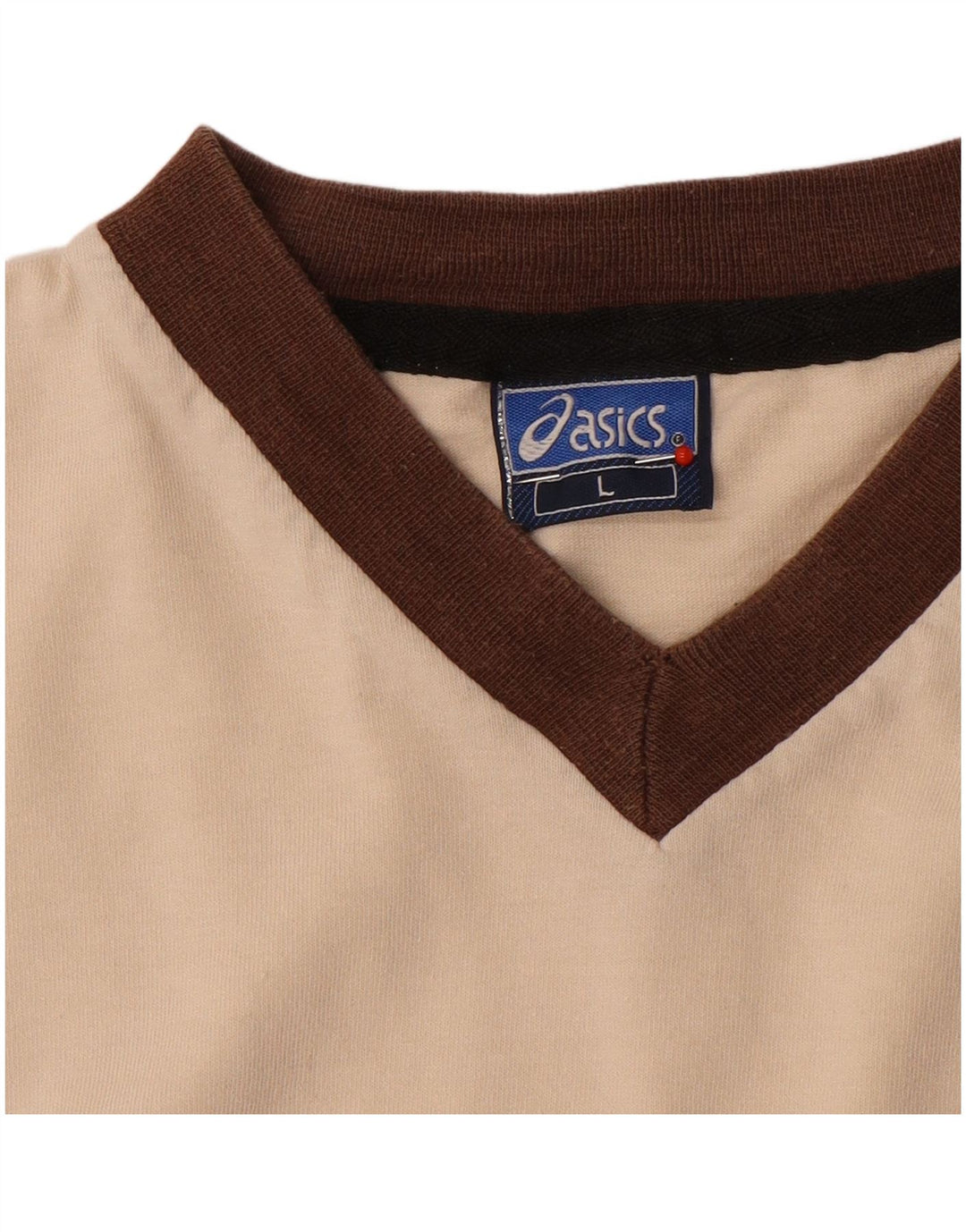 T-shirt męski Asics, duży, beżowy