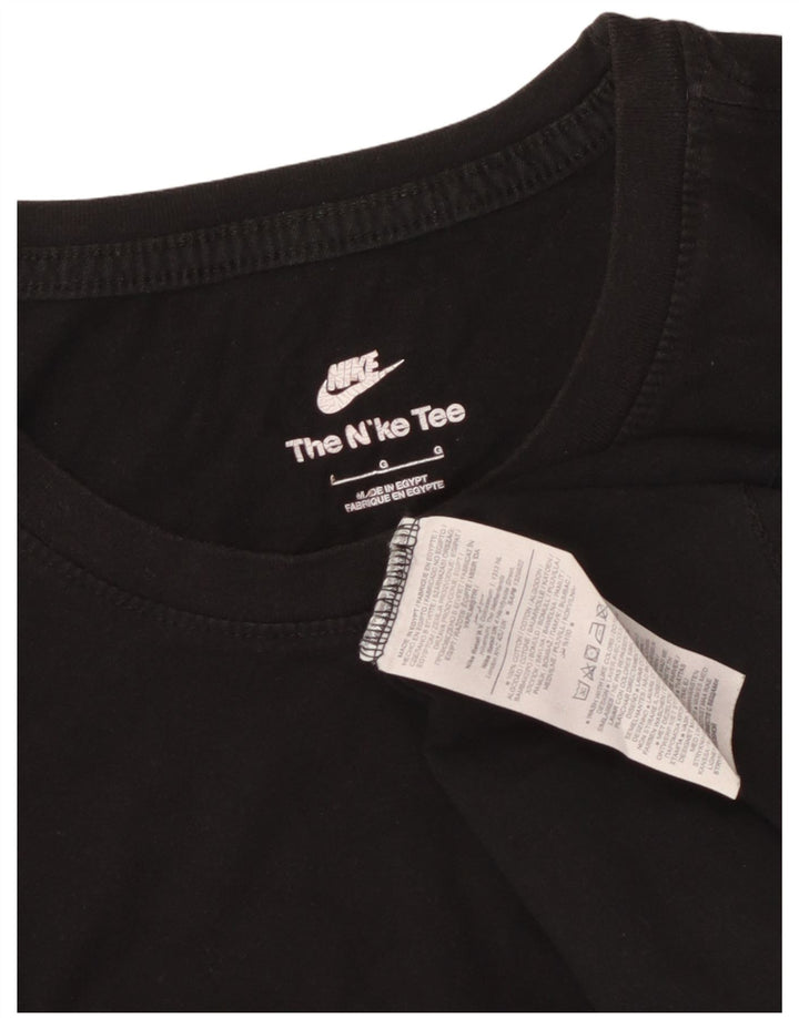 Męski T-shirt Nike, duży, czarny, bawełniany