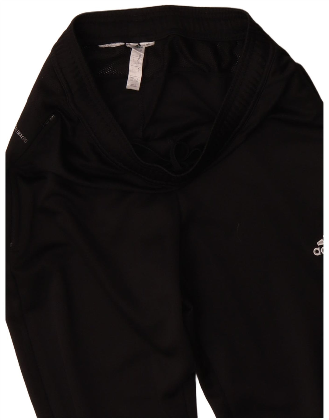 Męskie spodnie dresowe ADIDAS Climacool, małe, czarne, poliestrowe