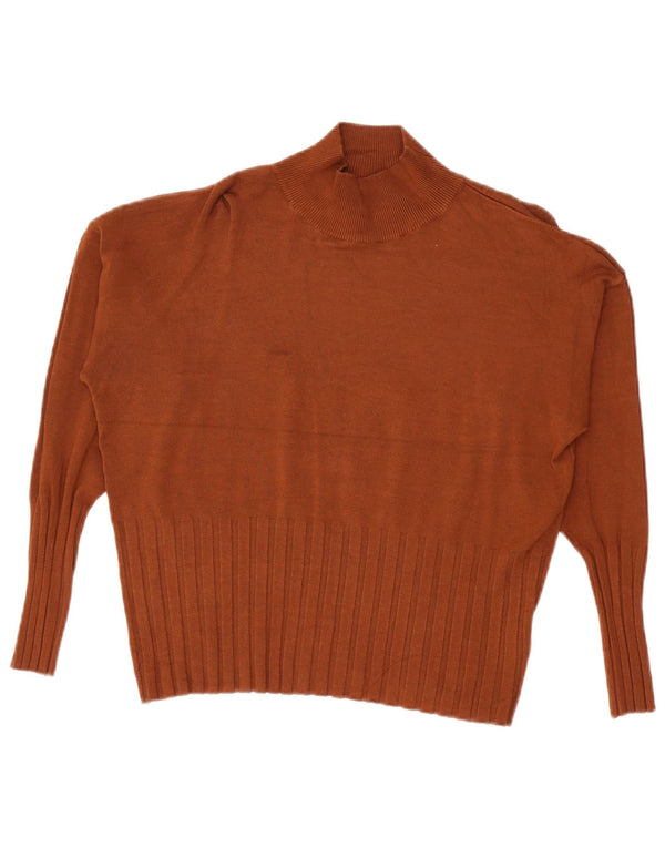 Marks & Spencer Damski sweter z golfem UK 18 XL Burgundowa wiskoza