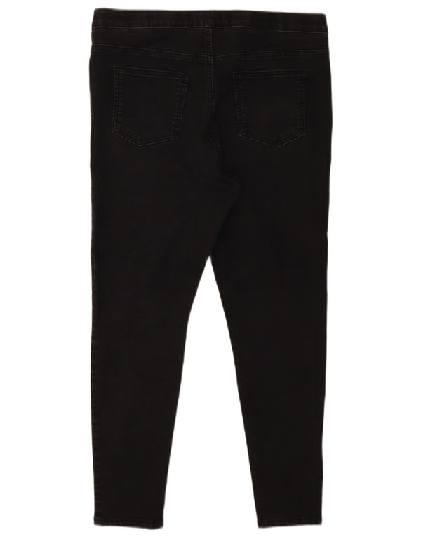 Marks & Spencer Damskie jeansy Jegging UK 16 Large W34 L25 Czarna bawełna