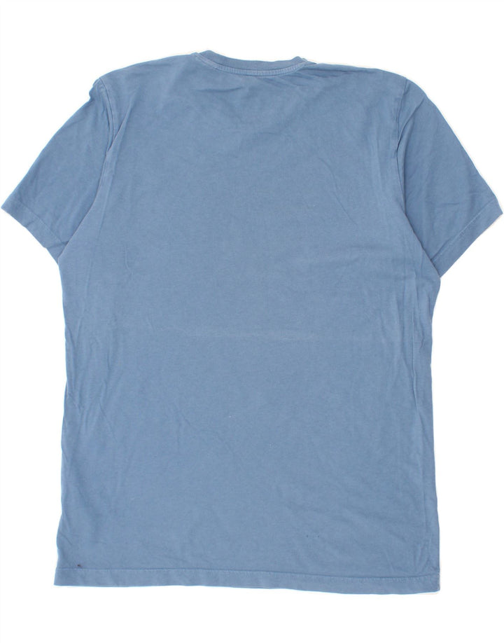 ADIDAS Mens Graphic T-Shirt Top Large Blue Cotton Vintage Adidas and Second-Hand Adidas from Messina Hembry 