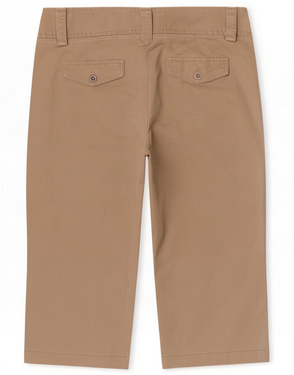 Dockers Womens Chino Shorts US 6 Medium W30 Beige Cotton