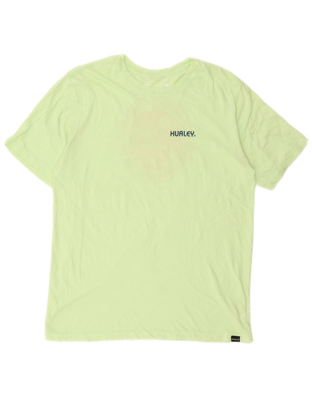 Męski T-shirt z grafiką Hurley, bawełniany, średni zielony