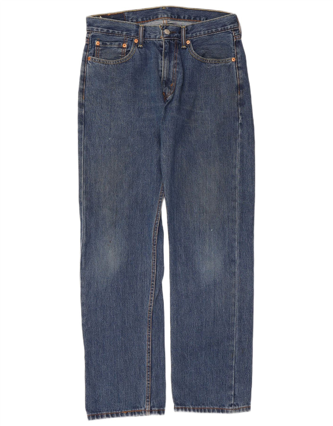 Męskie jeansy Levi's 505 Straight W32 L32 Niebieskie bawełniane