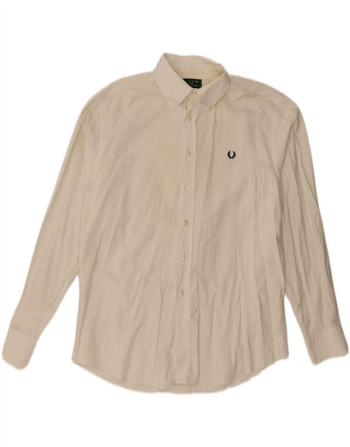 Koszula męska Fred Perry 2XL złamanej bieli, bawełniana