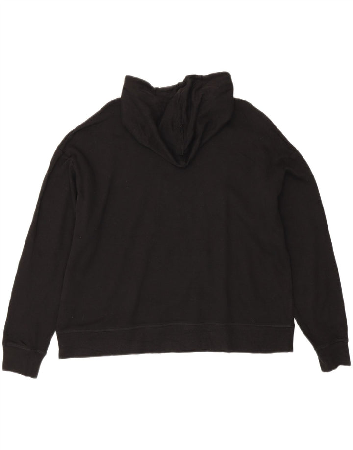 Damska bluza z kapturem Reebok Graphic Oversize UK 16, duża, czarna