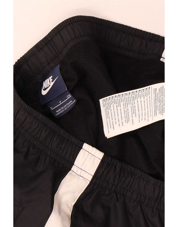 Męskie spodnie dresowe Nike Joggery, małe, czarne, poliestrowe bloki kolorów
