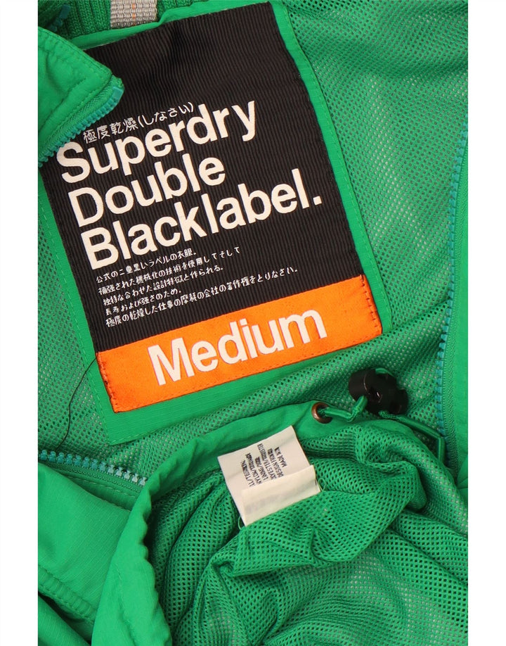 Męska kurtka wiatrówka Superdry Double Blacklabel UK 38, średni zielony nylon
