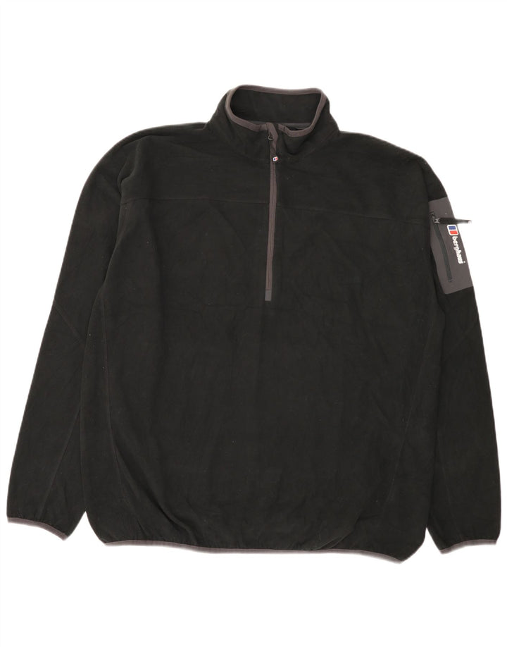 Męski sweter polarowy Berghaus z zamkiem błyskawicznym 2XL, czarny poliester