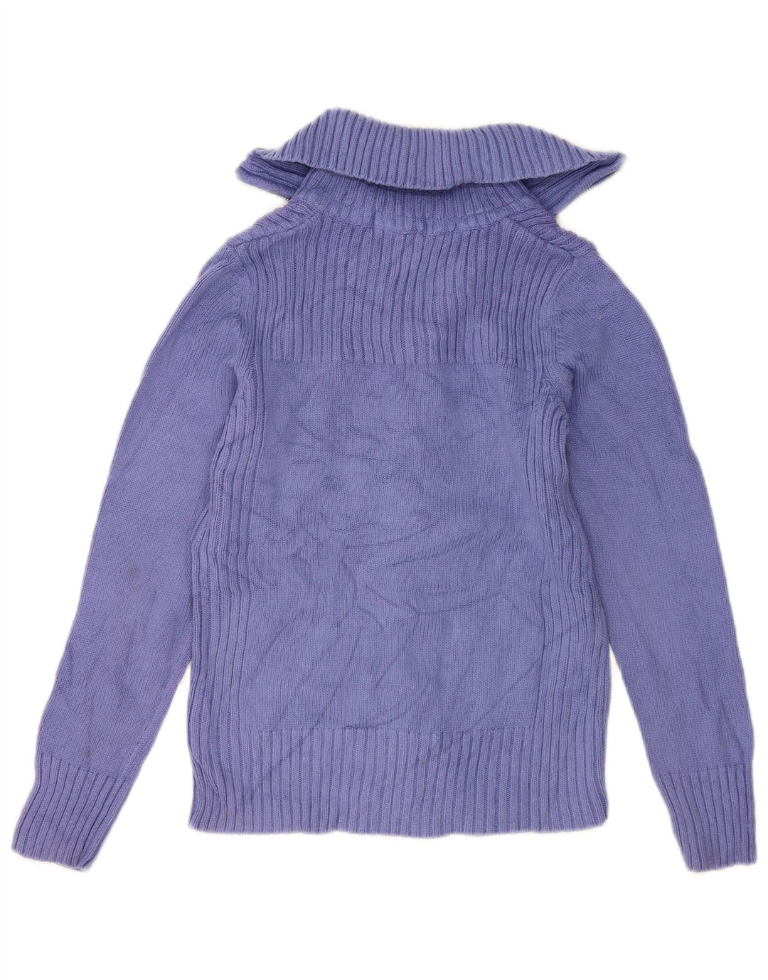 Marks & Spencer Damski sweter rozpinany UK 12, średni fiolet, bawełna