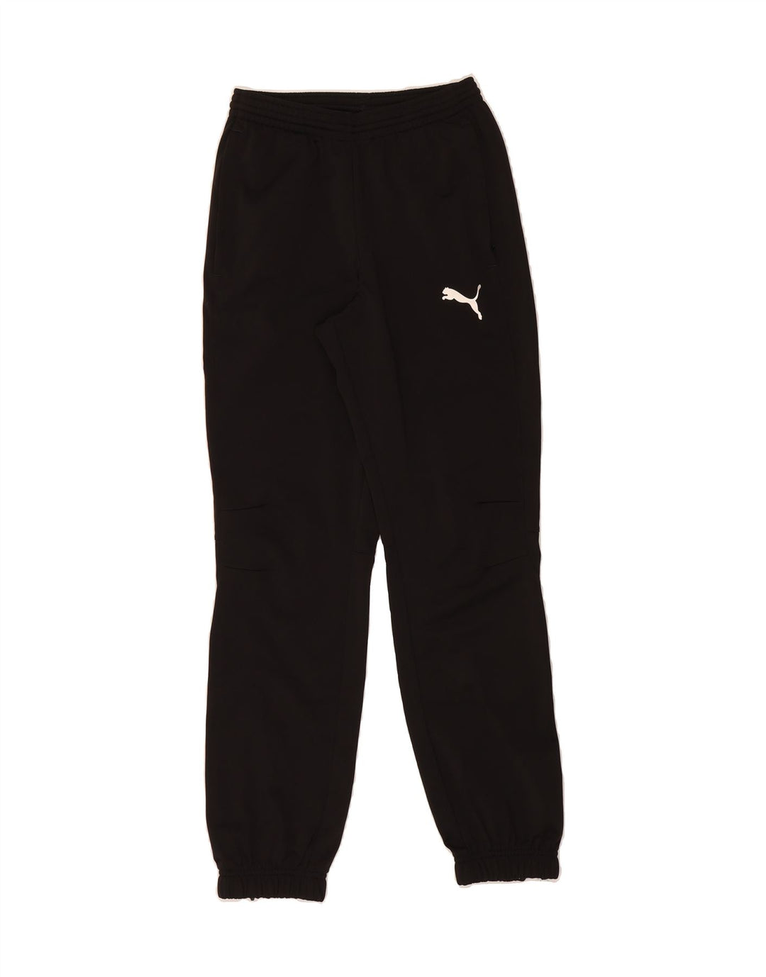 PUMA Boys Tracksuit Trousers Joggers 13-14 Years Black Polyester Vintage Puma and Second-Hand Puma from Messina Hembry 