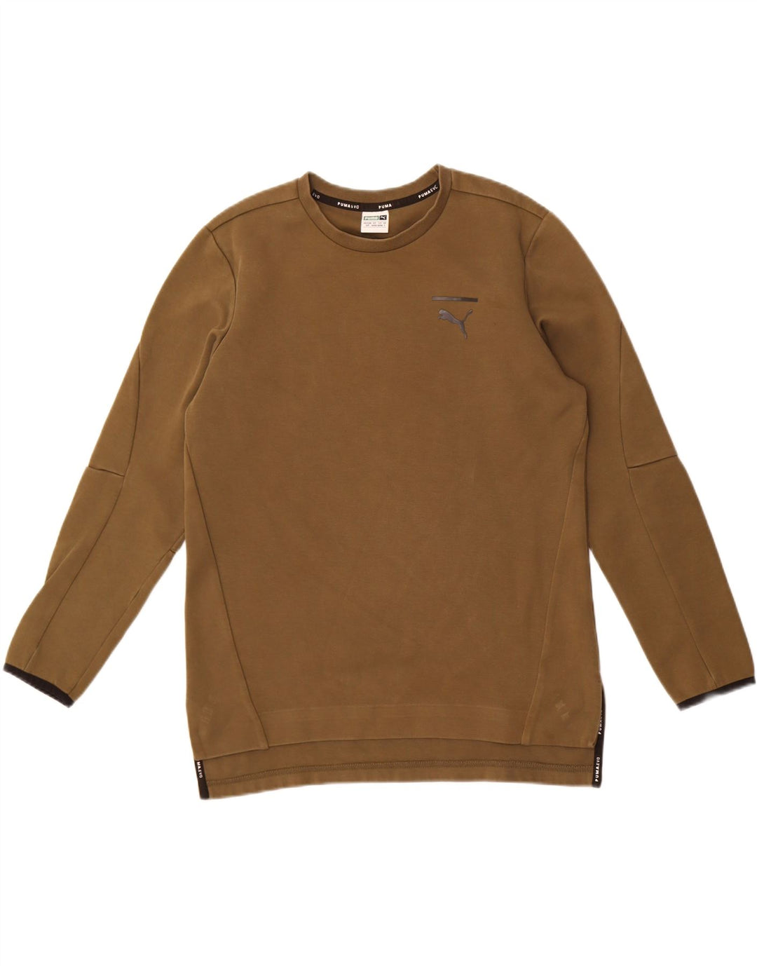 Męska bluza z grafiką Puma, mała, bawełniana khaki