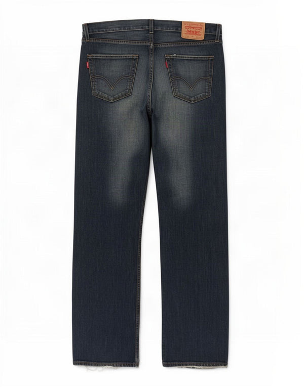 Damskie jeansy Levi's 508 Straight W34 L34 Niebieskie bawełniane