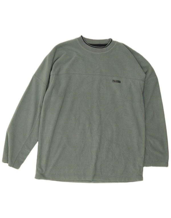 Męski sweter polarowy Reebok UK 40, średni zielony poliester