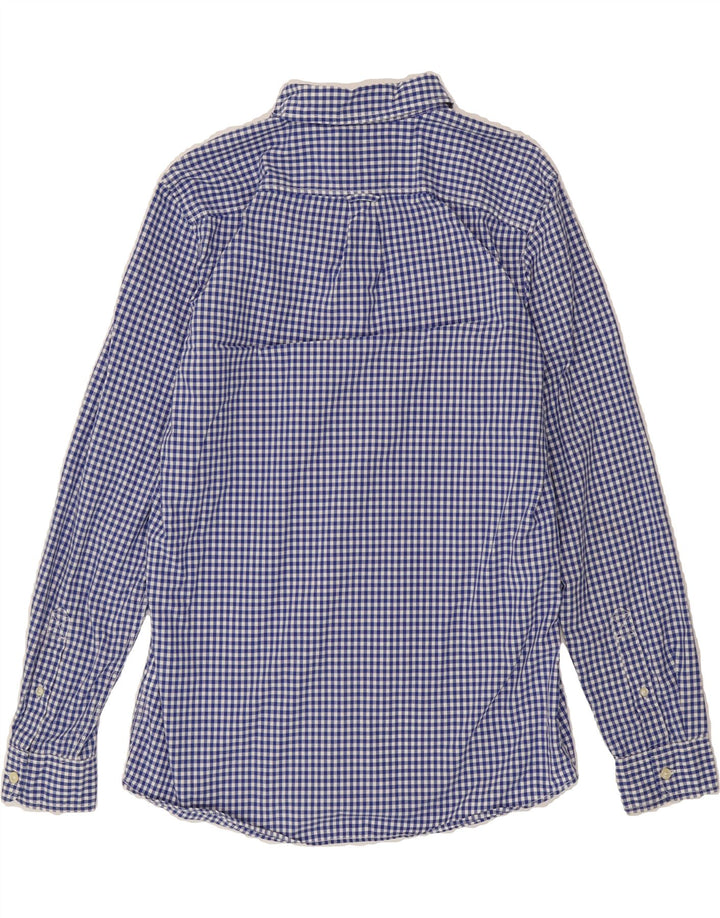 TIMBERLAND Mens Regular Fit Shirt Medium Blue Gingham Cotton Vintage Timberland and Second-Hand Timberland from Messina Hembry 