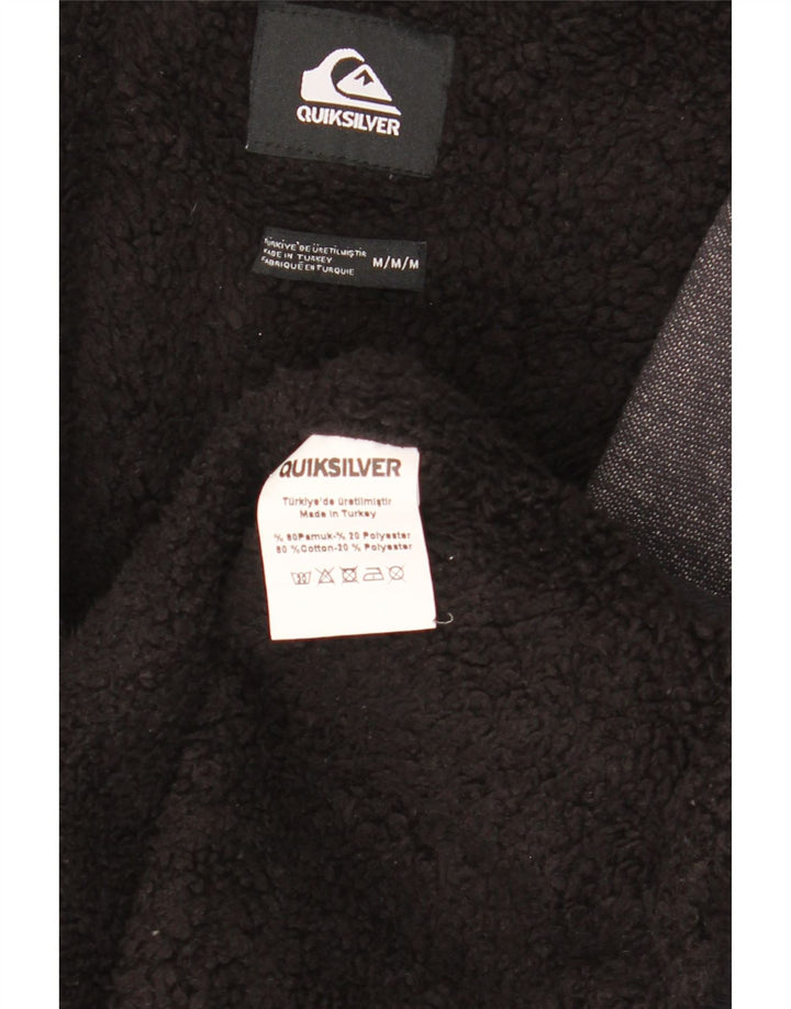 Męski sweter z kapturem i zamkiem błyskawicznym Quiksilver, średnioszary, bawełniany