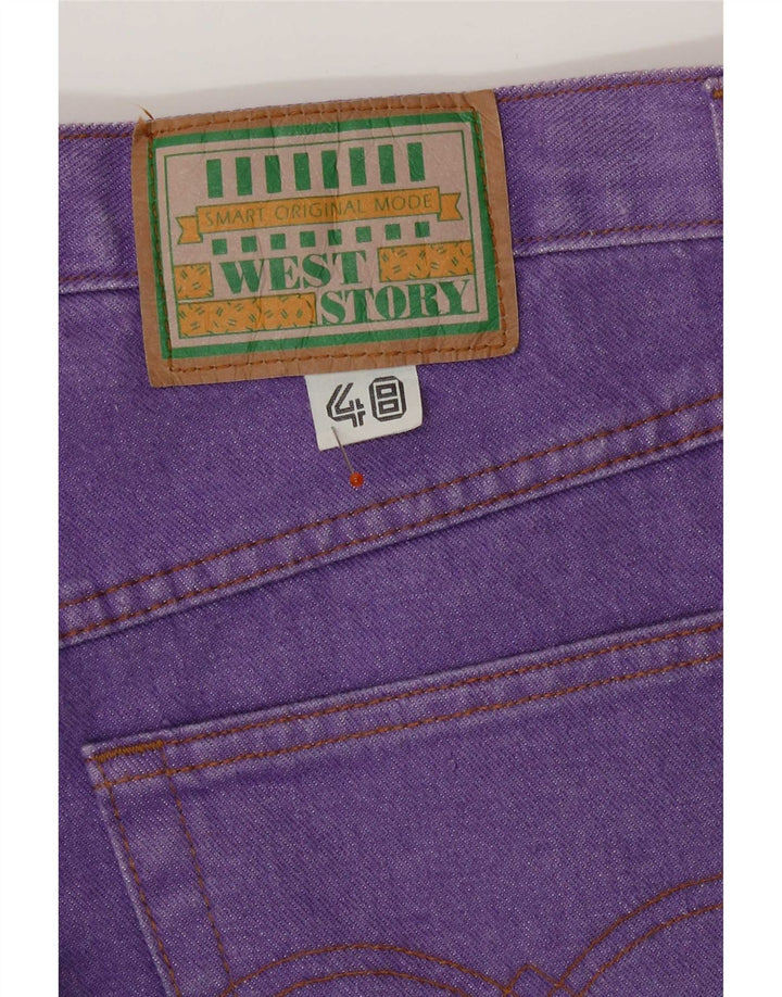 Męskie proste dżinsy West Story IT 48 Medium W34 L28 Fioletowe