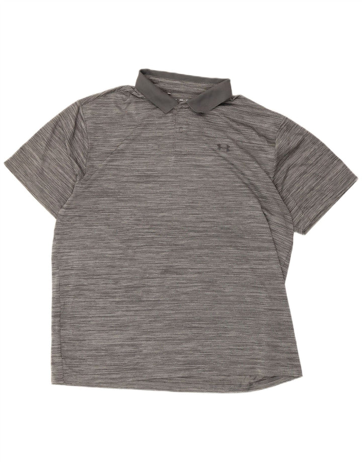 Męska koszulka polo Under Armour 2XL w szare paski
