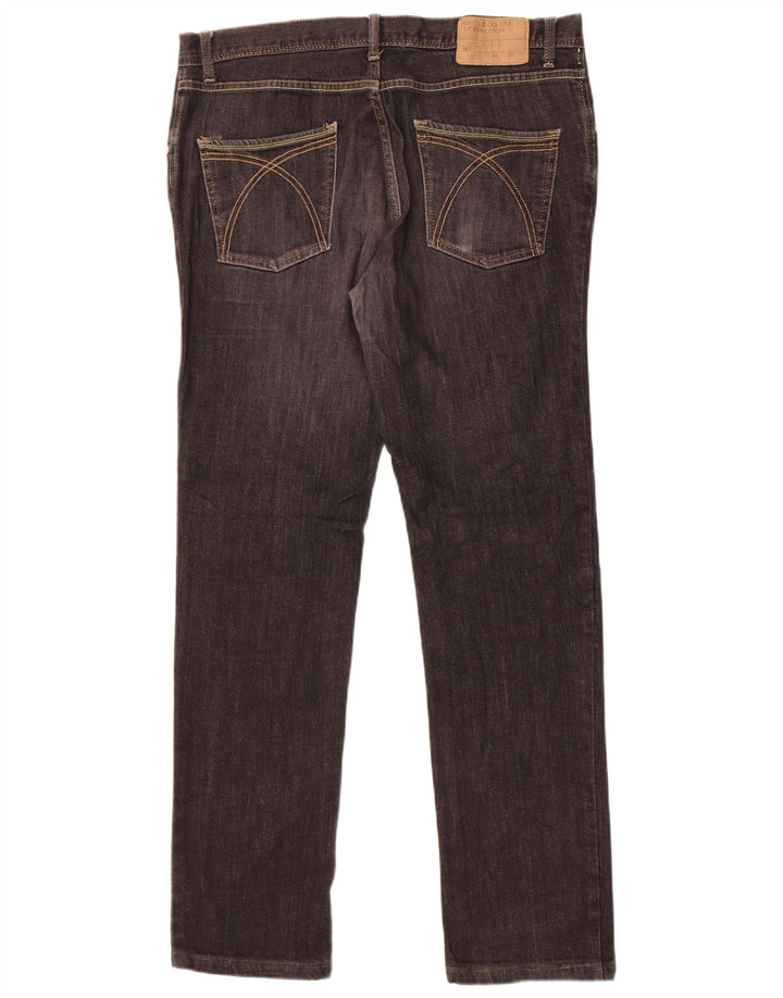 Męskie jeansy Benetton W36 L31 czarne