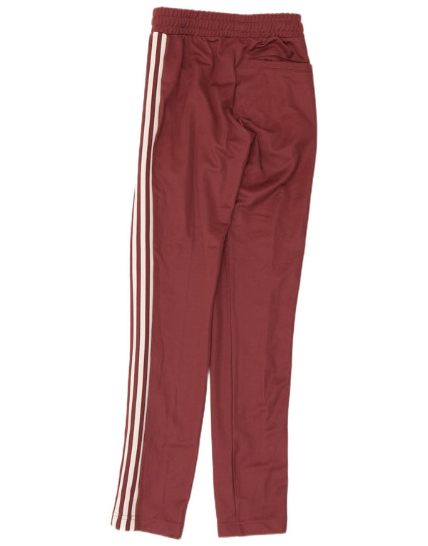 Damskie spodnie dresowe Adidas UK 6 XS Burgundowa bawełna