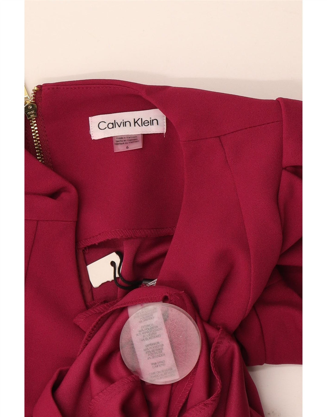 Damska sukienka płaszczowa Calvin Klein US 6, mały, różowy, poliester