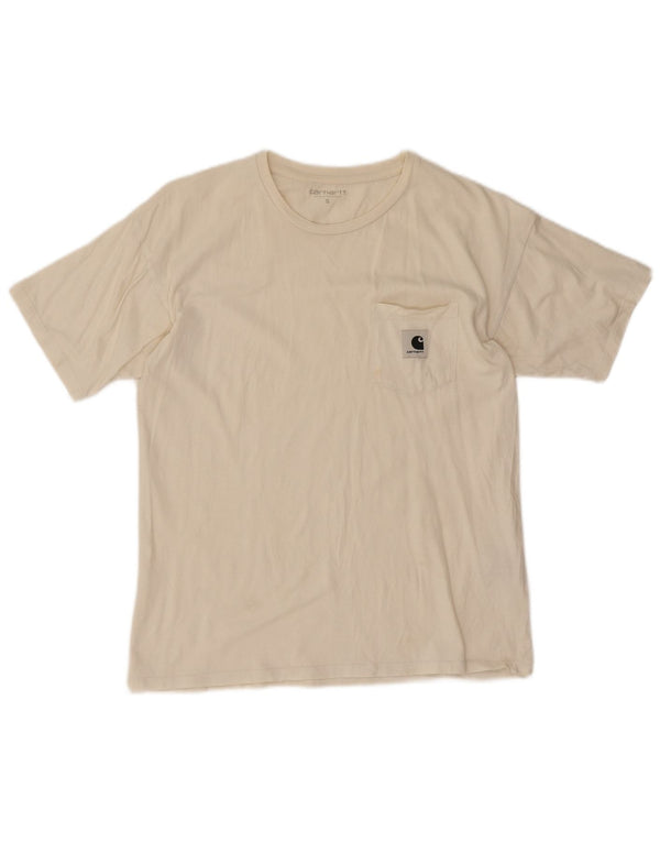 Carhartt Mens T-Shirt Top Small White Cotton