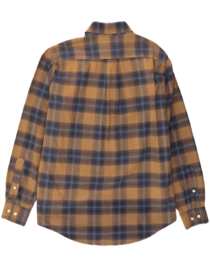 MURPHY & NYE Mens Shirt Small Brown Plaid Cotton Vintage Murphy & Nye and Second-Hand Murphy & Nye from Messina Hembry 